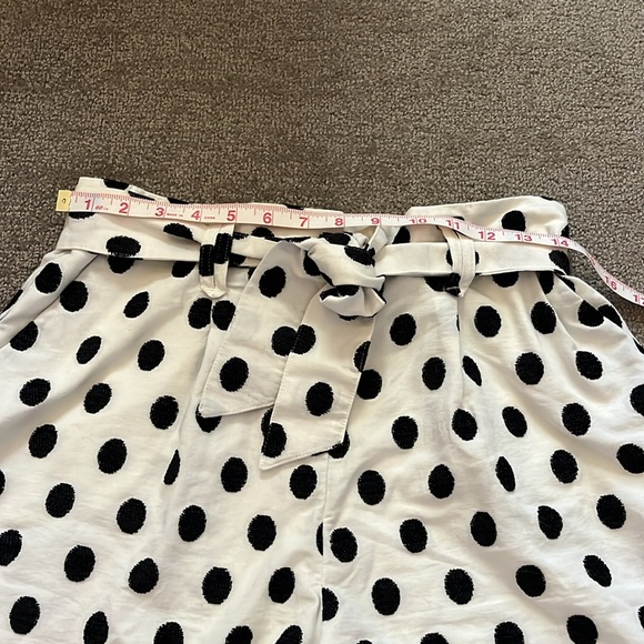 Sezane Lucas Shorts Pois Noir Fond Ecru Polka Dot Black White Size 38 - Picture 4 of 8